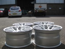 NEW 19" VEEMANN VC359 M359 Y SPOKE ALLOY WHEELS IN QUARTZ SILVER DEEPER CONCAVE 10" REAR ET35/38