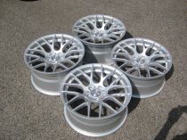NEW 19 INCH VEEMANN VC359 M359 Y SPOKE ALLOY WHEELS IN QUARTZ SILVER, DEEPER CONCAVE 10" REAR ET35/38 5x120
