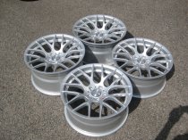 NEW 19" VEEMANN VC359 M359 Y SPOKE ALLOY WHEELS IN QUARTZ SILVER DEEPER CONCAVE 10" REAR ET35/38