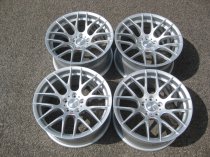 NEW 19" VEEMANN VC359 M359 Y SPOKE ALLOY WHEELS IN QUARTZ SILVER DEEPER CONCAVE 10" REAR ET35/38