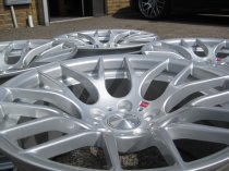 NEW 19 INCH VEEMANN VC359 M359 Y SPOKE ALLOY WHEELS IN QUARTZ SILVER, DEEPER CONCAVE 10" REAR ET35/38 5x120