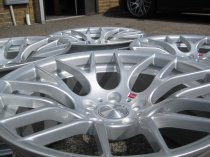 NEW 19" VEEMANN VC359 M359 Y SPOKE ALLOY WHEELS IN QUARTZ SILVER DEEPER CONCAVE 10" REAR ET35/38