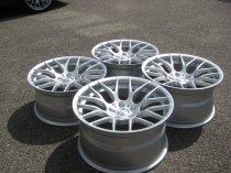 NEW 19" VEEMANN VC359 M359 Y SPOKE ALLOY WHEELS IN QUARTZ SILVER DEEPER CONCAVE 10" REAR ET35/38