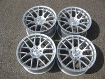 NEW 19 INCH VEEMANN VC359 M359 Y SPOKE ALLOY WHEELS IN QUARTZ SILVER WITH DEEPER CONCAVE 10" REAR et15/25 5x120