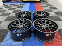 NEW 20 INCH VEEMANN VC359 M359 Y SPOKE ALLOY WHEELS IN SATIN BLACK WITH DEEPER CONCAVE 10.5" REAR OPTION 5x120