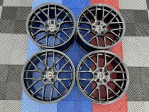NEW 20 INCH VEEMANN VC359 M359 Y SPOKE ALLOY WHEELS IN SATIN BLACK WITH DEEPER CONCAVE 10.5" REAR OPTION 5x120
