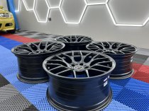 NEW 20 INCH VEEMANN VC359 M359 Y SPOKE ALLOY WHEELS IN SATIN BLACK WITH DEEPER CONCAVE 10.5" REAR OPTION 5x120