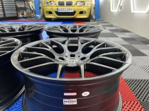 NEW 20 INCH VEEMANN VC359 M359 Y SPOKE ALLOY WHEELS IN SATIN BLACK WITH DEEPER CONCAVE 10.5" REAR OPTION 5x120