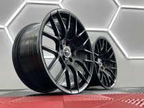 NEW 20 INCH VEEMANN VC359 M359 Y SPOKE ALLOY WHEELS IN SATIN BLACK WITH DEEPER CONCAVE 10.5" REAR OPTION 5x120