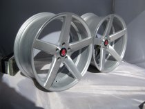 NEW 20 INCH AXE EX18 ALLOY WHEELS IN SILVER WITH BRUSHED FACE AND DEEP CONCAVE 10.5" REAR OPTION