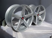 NEW 20" AXE EX18 ALLOY WHEELS IN SILVER/BRUSHED DEEP CONCAVE 10.5" REAR