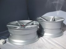 NEW 20 INCH AXE EX18 ALLOY WHEELS IN SILVER WITH BRUSHED FACE AND DEEP CONCAVE 10.5" REAR OPTION