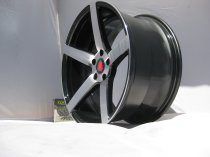 NEW 20 INCH AXE EX18 ALLOY WHEELS IN GLOSS BLACK WITH POLISHED FACE AND DEEPER CONCAVE 10.5" REAR OPTION