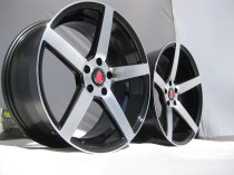 NEW 20 INCH AXE EX18 ALLOY WHEELS IN GLOSS BLACK WITH POLISHED FACE AND DEEPER CONCAVE 10.5" REAR OPTION