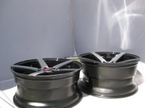 NEW 20 INCH AXE EX18 ALLOY WHEELS IN GLOSS BLACK WITH POLISHED FACE AND DEEPER CONCAVE 10.5" REAR OPTION