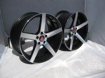 NEW 20 INCH AXE EX18 ALLOY WHEELS IN GLOSS BLACK WITH POLISHED FACE AND DEEPER CONCAVE 10.5" REAR OPTION
