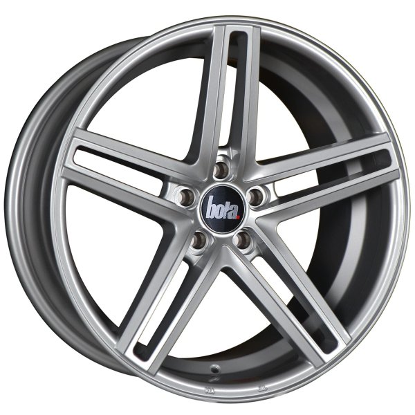 NEW 19 INCH BOLA B3 ALLOY WHEELS IN GLOSS SILVER WITH DEEPER CONCAVE 9.5" REAR 5x112