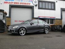 NEW 19 INCH BOLA B3 ALLOY WHEELS IN GLOSS SILVER WITH DEEPER CONCAVE 9.5" REAR 5x112