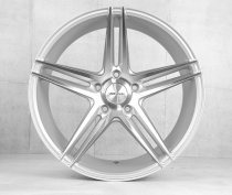 NEW 19 INCH VEEMANN V-FS2 ALLOY WHEELS IN SILVER MACHINED POLISHED FACE 5x120
