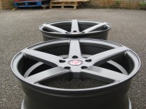 NEW 19 INCH AXE EX18 ALLOY WHEELS IN SATIN GUNMETAL WITH DEEP CONCAVE 9.5" REAR OPTION
