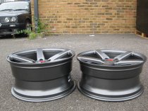 NEW 19 INCH AXE EX18 ALLOY WHEELS IN SATIN GUNMETAL WITH DEEP CONCAVE 9.5" REAR OPTION