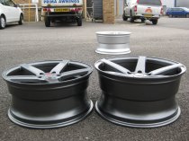 NEW 19 INCH AXE EX18 ALLOY WHEELS IN SATIN GUNMETAL WITH DEEP CONCAVE 9.5" REAR OPTION
