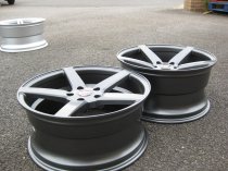 NEW 19 INCH AXE EX18 ALLOY WHEELS IN SATIN GUNMETAL WITH DEEP CONCAVE 9.5" REAR OPTION