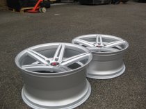 NEW 20 INCH AXE EX14 ALLOY WHEELS IN SILVER WITH POLISHED FACE AND DEEPER CONCAVE 10.5" REAR 5x112