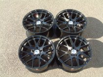 NEW 18 INCH ZITO 935 CSL GTS ALLOY WHEELS IN GLOSS BLACK,DEEPER CONCAVE 9.5" ALL ROUND 5x112