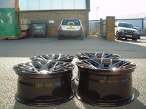 NEW 18 INCH ZITO 935 CSL GTS ALLOY WHEELS IN GLOSS BLACK,DEEPER CONCAVE 9.5" ALL ROUND 5x112