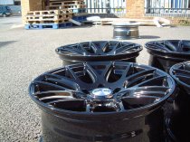 NEW 18 INCH ZITO 935 CSL GTS ALLOY WHEELS IN GLOSS BLACK,DEEPER CONCAVE 9.5" ALL ROUND 5x112