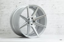 NEW 20 INCH ISPIRI ISR8 ALLOY WHEELS IN PURE SILVER BRUSHED WITH DEEPER CONCAVE 10.5" REARS 5x120