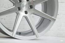 NEW 20 INCH ISPIRI ISR8 ALLOY WHEELS IN PURE SILVER BRUSHED WITH DEEPER CONCAVE 10.5" REARS 5x120