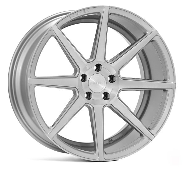 NEW 20 INCH ISPIRI ISR8 ALLOY WHEELS IN PURE SILVER BRUSHED WITH DEEPER CONCAVE 10.5" REARS 5x120