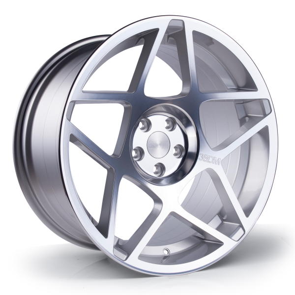 NEW 20 INCH 3SDM 0.08 ALLOY WHEELS IN SILVER WITH POLISHED FACE AND VERY DEEP CONCAVE 10.5" REAR OPTION 5x120