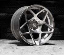 NEW 20 INCH 3SDM 0.08 ALLOY WHEELS IN SILVER WITH POLISHED FACE AND VERY DEEP CONCAVE 10.5" REAR OPTION 5x120