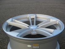 NEW 19 INCH VEEMANN VM1 QUATTRO RS ALLOY WHEELS IN MATT SILVER WITH MATT POLISHED EDGE 5x112