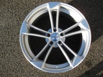 NEW 19 INCH VEEMANN VM1 QUATTRO RS ALLOY WHEELS IN MATT SILVER WITH MATT POLISHED EDGE 5x112