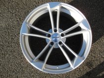 NEW 19" VEEMANN VM1 QUATTRO RS ALLOY WHEELS IN MATT SILVER WITH MATT POLISHED EDGE ET25 5X112