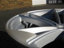 NEW 19 INCH VEEMANN VM1 QUATTRO RS ALLOY WHEELS IN MATT SILVER WITH MATT POLISHED EDGE 5x112