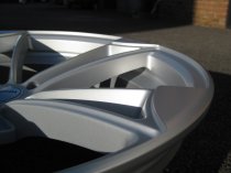 NEW 19 INCH VEEMANN VM1 QUATTRO RS ALLOY WHEELS IN MATT SILVER WITH MATT POLISHED EDGE 5x112