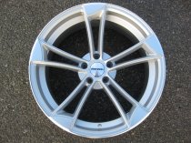 NEW 19" VEEMANN VM1 QUATTRO RS ALLOY WHEELS IN MATT SILVER WITH MATT POLISHED EDGE ET25 5X112