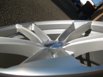 NEW 19 INCH VEEMANN VM1 QUATTRO RS ALLOY WHEELS IN MATT SILVER WITH MATT POLISHED EDGE 5x112