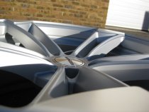 NEW 19 INCH VEEMANN VM1 QUATTRO RS ALLOY WHEELS IN MATT SILVER WITH MATT POLISHED EDGE 5x112