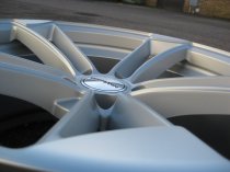 NEW 19 INCH VEEMANN VM1 QUATTRO RS ALLOY WHEELS IN MATT SILVER WITH MATT POLISHED EDGE 5x112
