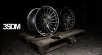 NEW 18 INCH 3SDM 0.04 ALLOY WHEELS IN SILVER WITH POLISHED FACE AND DEEPER CONCAVE 9.5" REAR OPTION 5x100