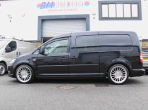 NEW 19 INCH 3SDM 0.04 ALLOY WHEELS IN SILVER WITH POLISHED FACE AND DEEPER CONCAVE 10" REAR 5x112
