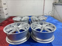 NEW 20 INCH ZITO ZS05 ALLOY WHEELS IN MATT SILVER WITH DEEPER CONCAVE 10" REAR 5x112
