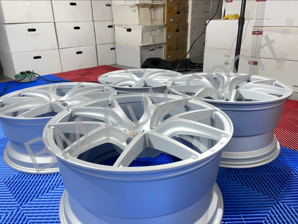 BM Autosport - NEW 20 INCH ZITO ZS05 ALLOY WHEELS IN MATT SILVER WITH DE...