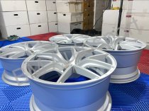 NEW 20 INCH ZITO ZS05 ALLOY WHEELS IN MATT SILVER WITH DEEPER CONCAVE 10" REAR 5x112